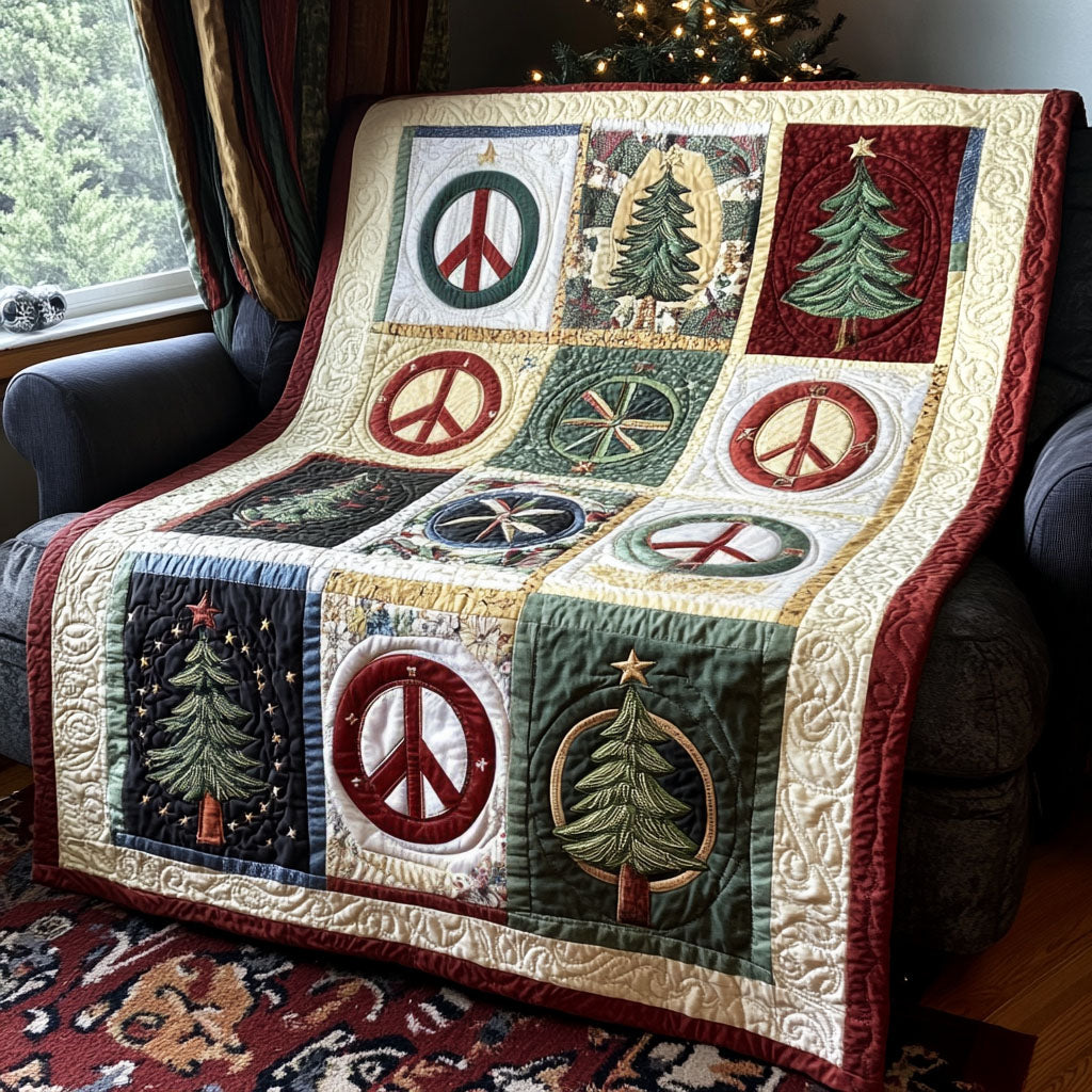 Peaceful Meadows Quilted Blanket - Throw (55" x 60")
