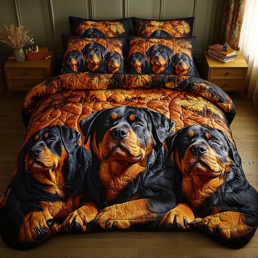 Peaceful Trio 3-Piece Quilted Bedding Set - Single (59" x 70")