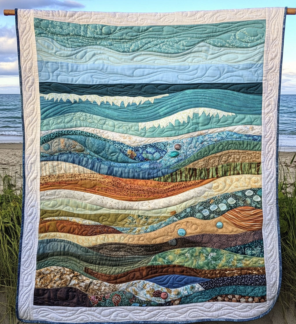 Peaceful Universe Journey Quilted Blanket - Throw (55" x 60")