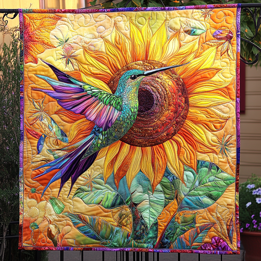 Petal Kiss Quilted Blanket - Throw (55" x 60")