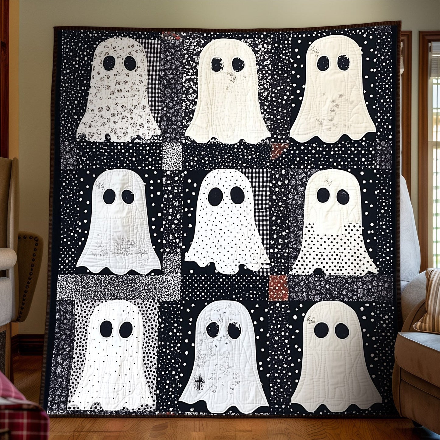 Phantom Parade Quilted Blanket - Throw (55" x 60")