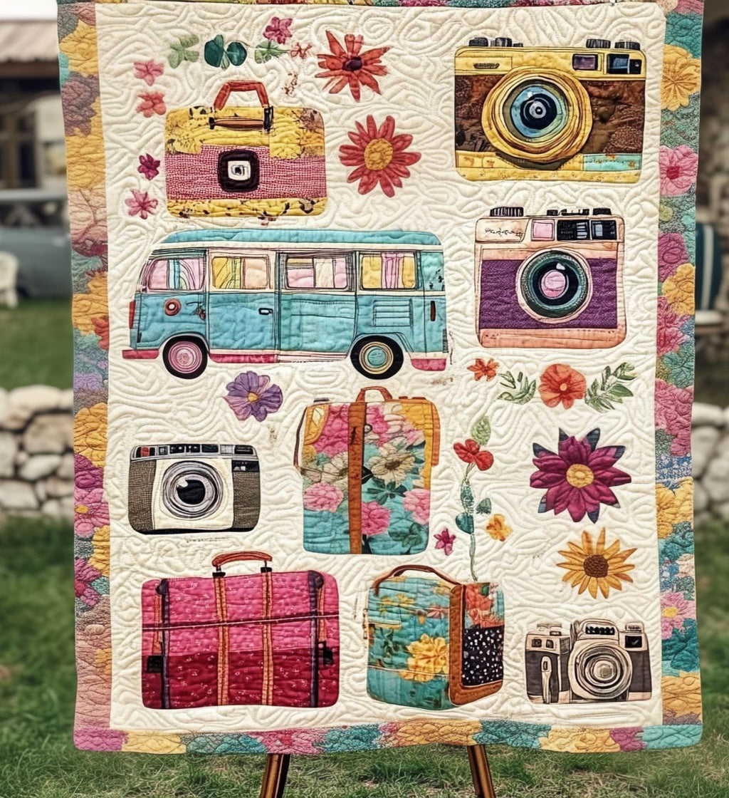 Photo Journey Quilted Blanket - Throw (55" x 60")