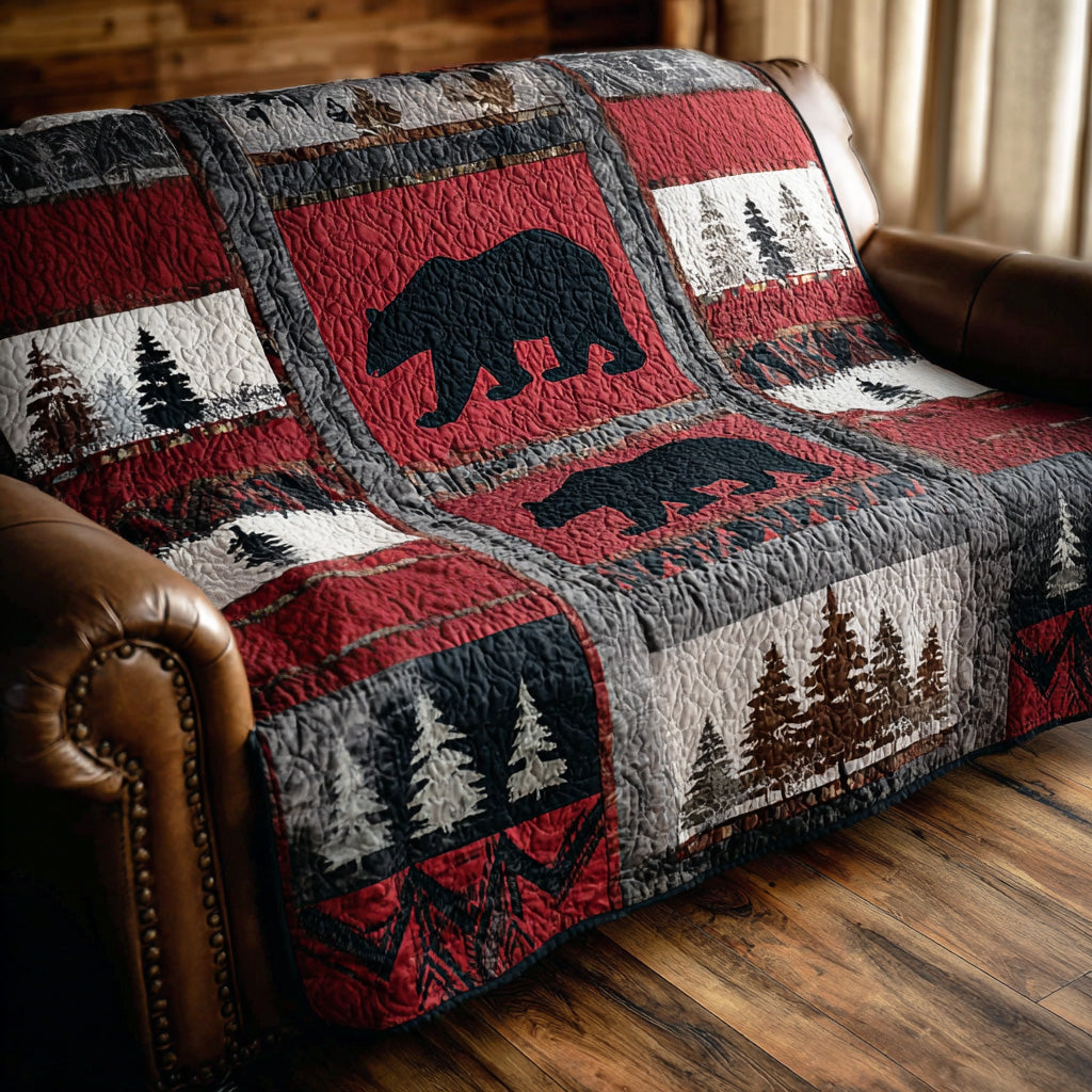 Pine Bear Quilted Blanket - Baby (30" x 40") - Pack 1