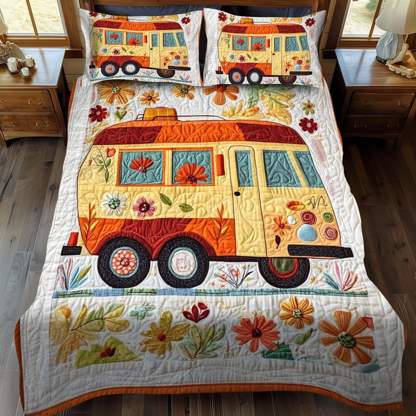 Pine Grove 3-Piece Quilted Bedding Set - Single (59" x 70")