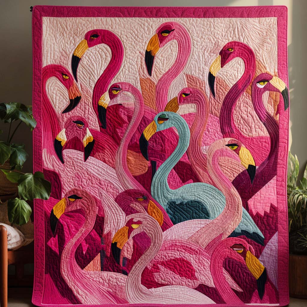Pink Gathering Quilted Blanket - Baby (30" x 40") - Pack 1