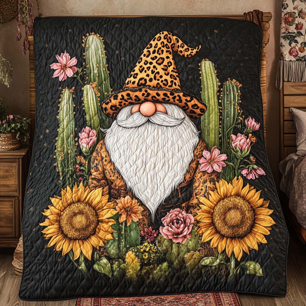 Playful Gnome Family Quilted Blanket - Baby (30" x 40") - Pack 1