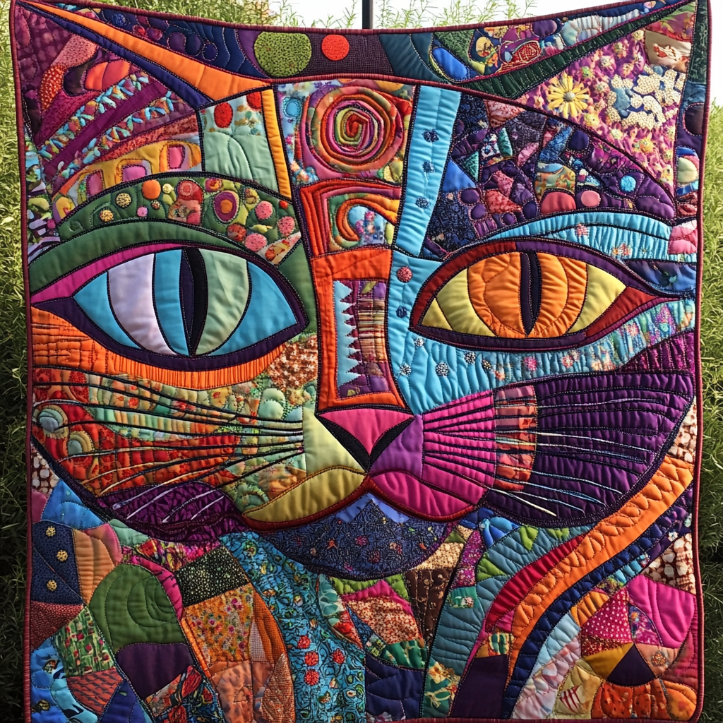 Playful Paws Quilted Blanket - Throw (55" x 60")