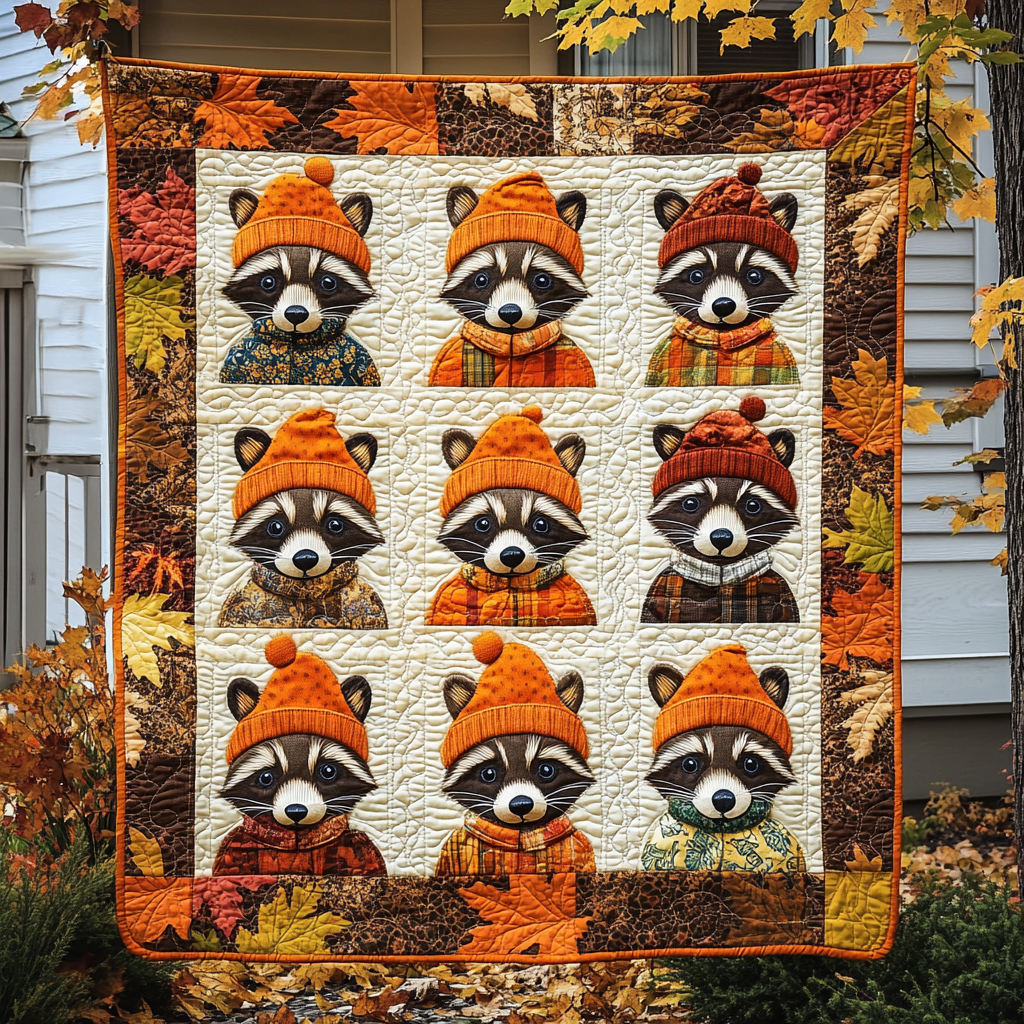 Playful Paws Quilted Blanket - Throw (55" x 60")