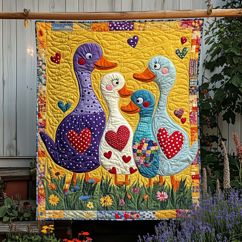 Polka Dot Love Quilted Blanket - Throw (55" x 60")