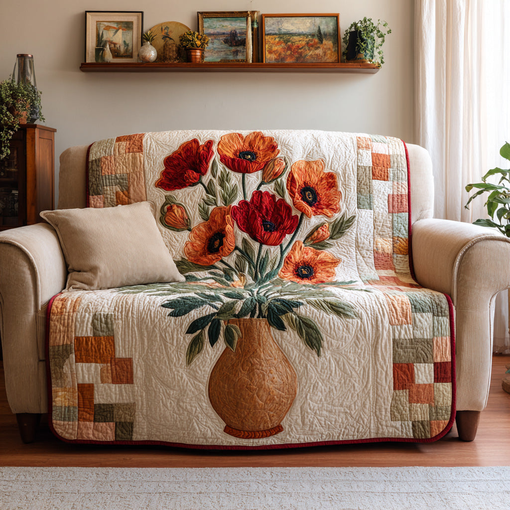 Poppy Vase Quilt Quilted Blanket - Baby (30" x 40") - Pack 1