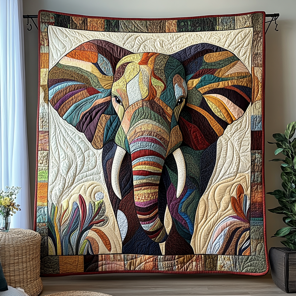 Prairie Runner Quilted Blanket - Throw (55" x 60")