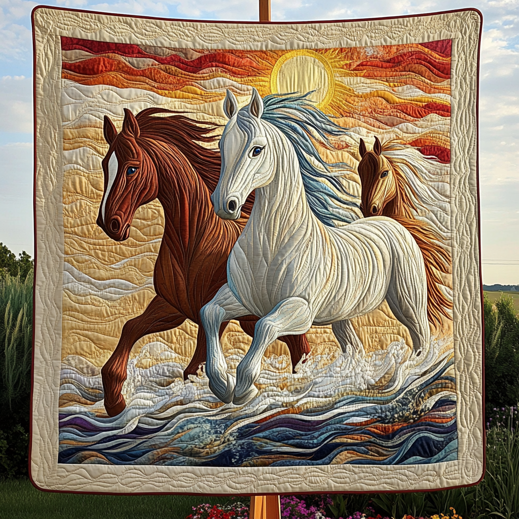 Prairie Spirit Quilted Blanket - Throw (55" x 60")