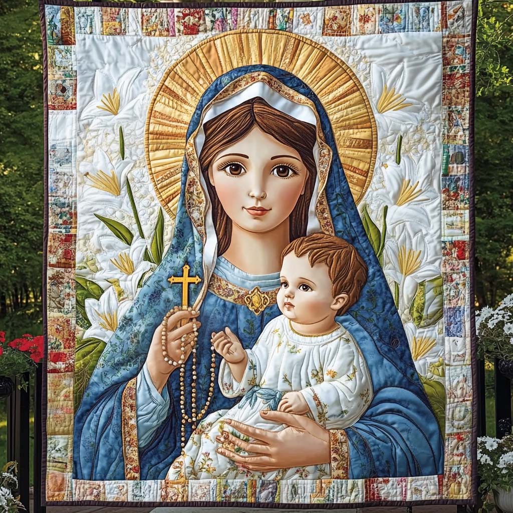 Pure Devotion Quilted Blanket - Throw (55" x 60")