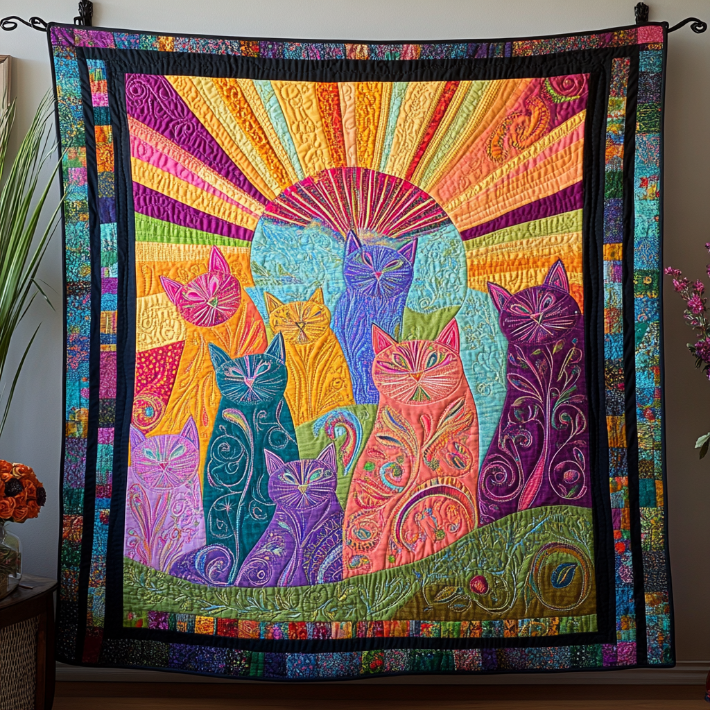 Purrfect Dreams Quilted Blanket - Baby (30" x 40")