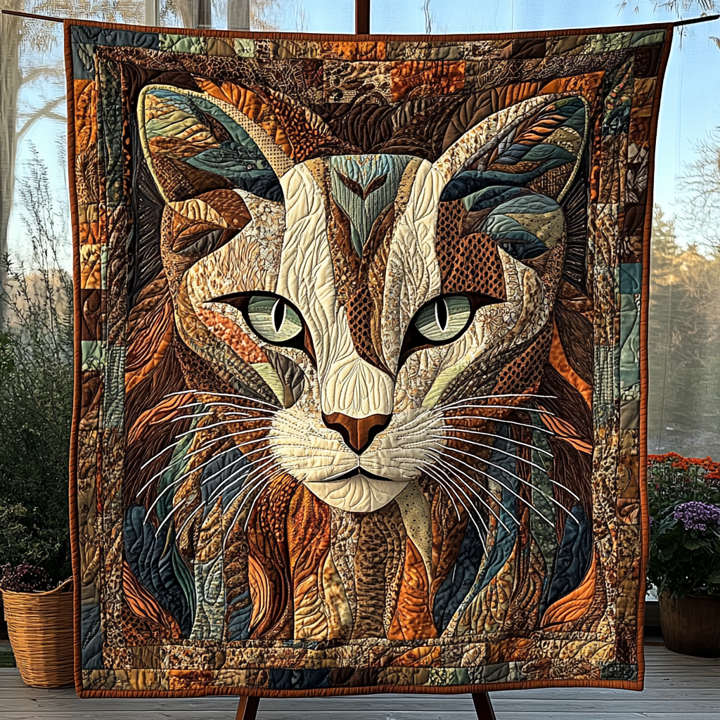 Purrfect Paws Quilted Blanket - Throw (55" x 60")