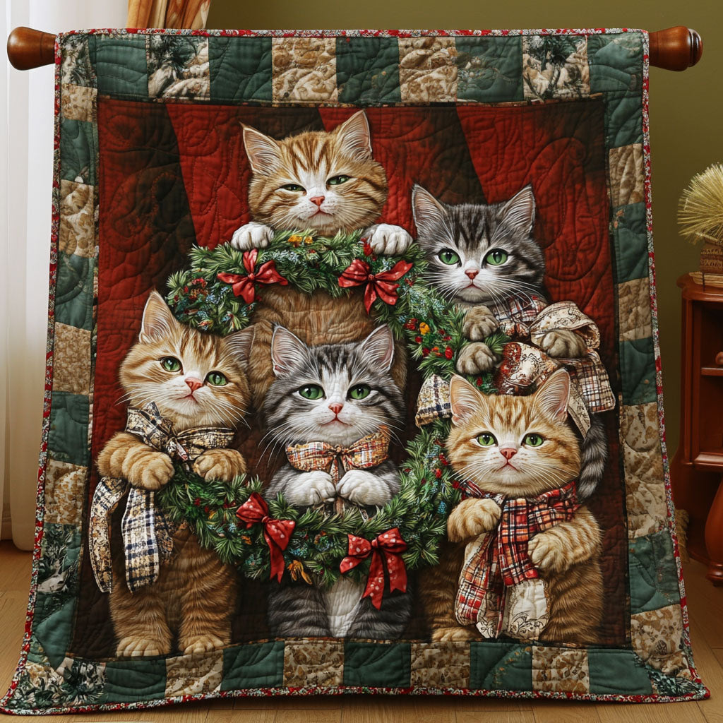 Purrfectly Snug Quilted Blanket - Throw (55" x 60")