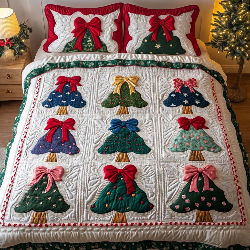 Radiant Boughs 3-Piece Quilted Bedding Set - Single (59" x 70")