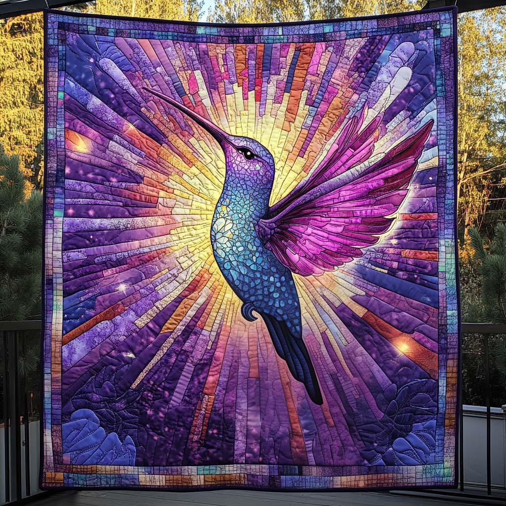 Radiant Flight Quilted Blanket - Throw (55" x 60")