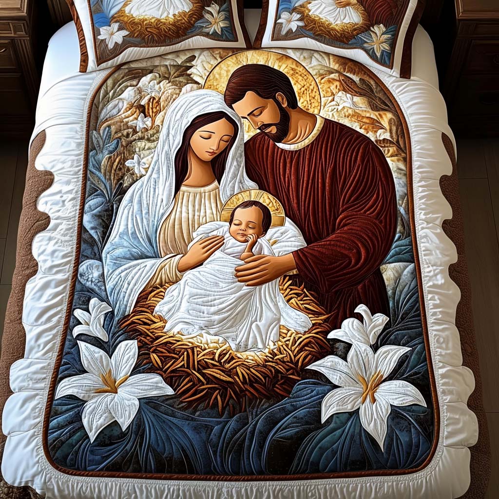 Radiant Souls 3-Piece Quilted Bedding Set - Single (59" x 70")