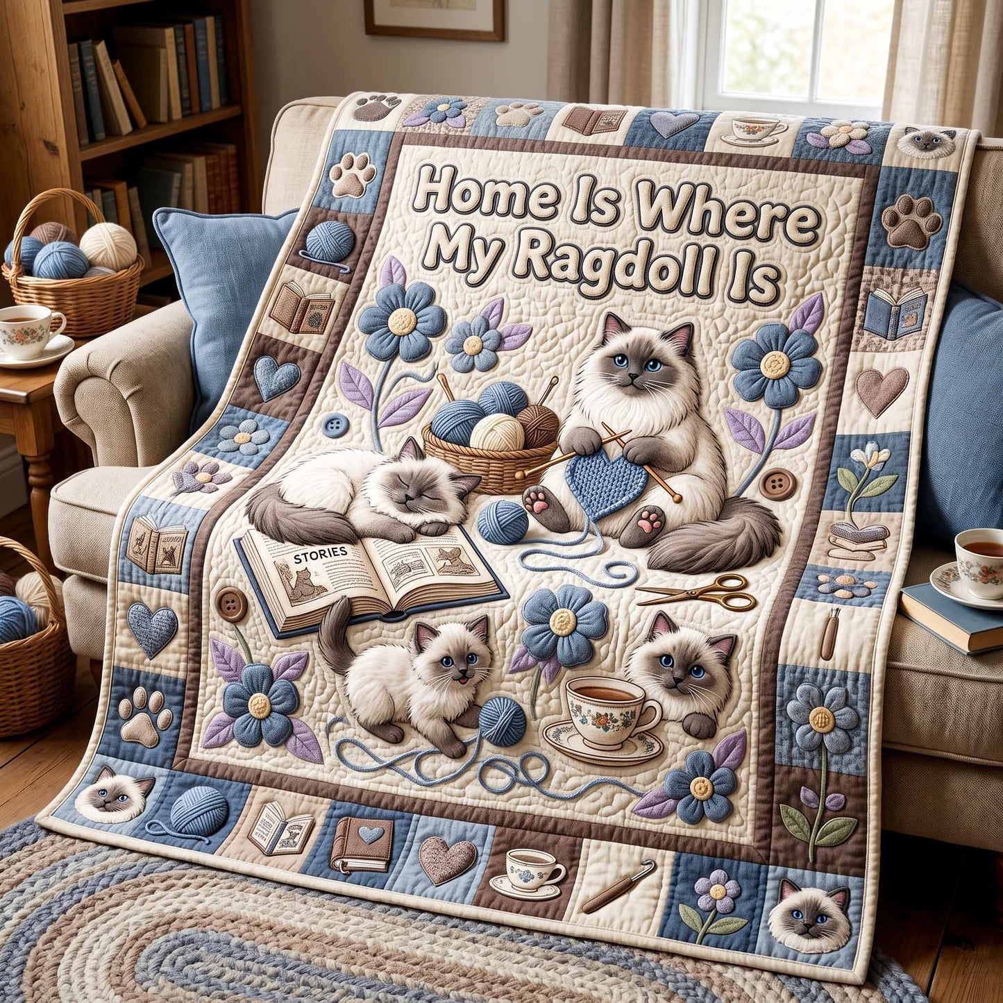 Ragdoll Home Quilted Blanket - Baby (30" x 40") - Pack 1