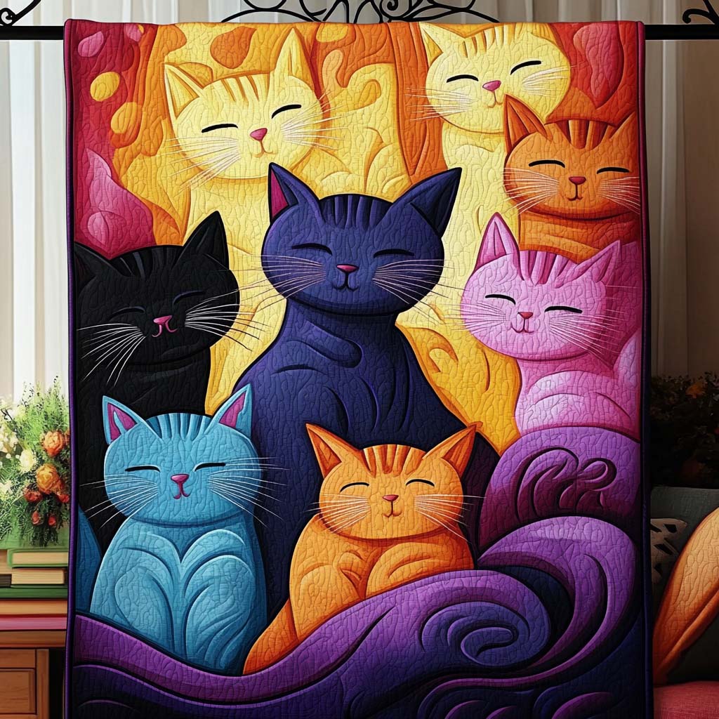 Rainbow Family Quilted Blanket - Baby (30" x 40") - Pack 1