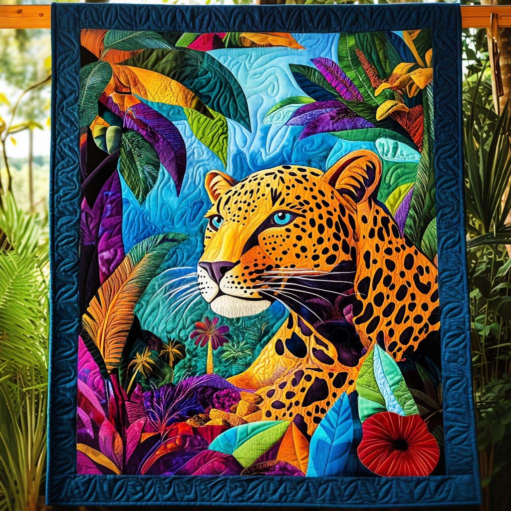 Rainforest Majesty Quilted Blanket - Throw (55" x 60")