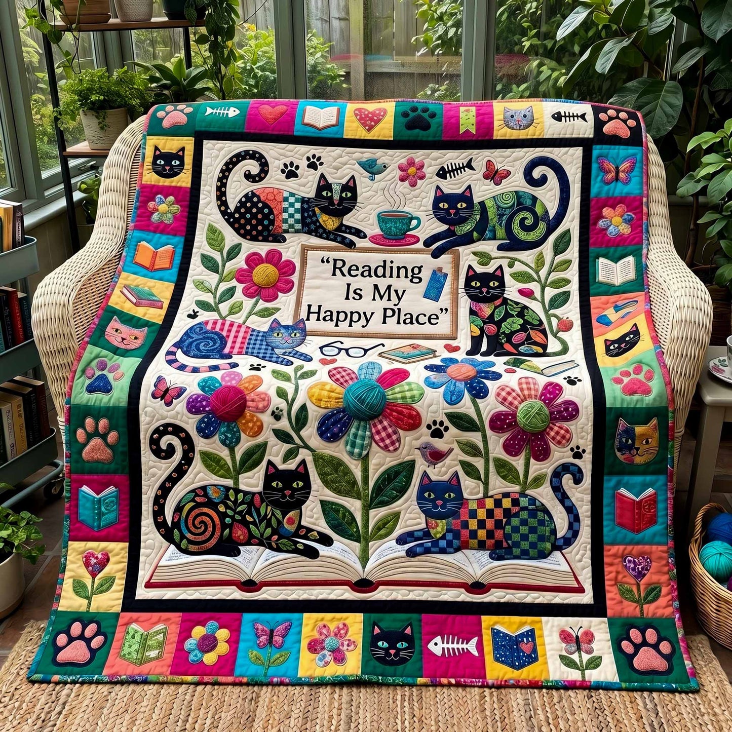 Reading Garden Quilted Blanket - Baby (30" x 40") - Pack 1