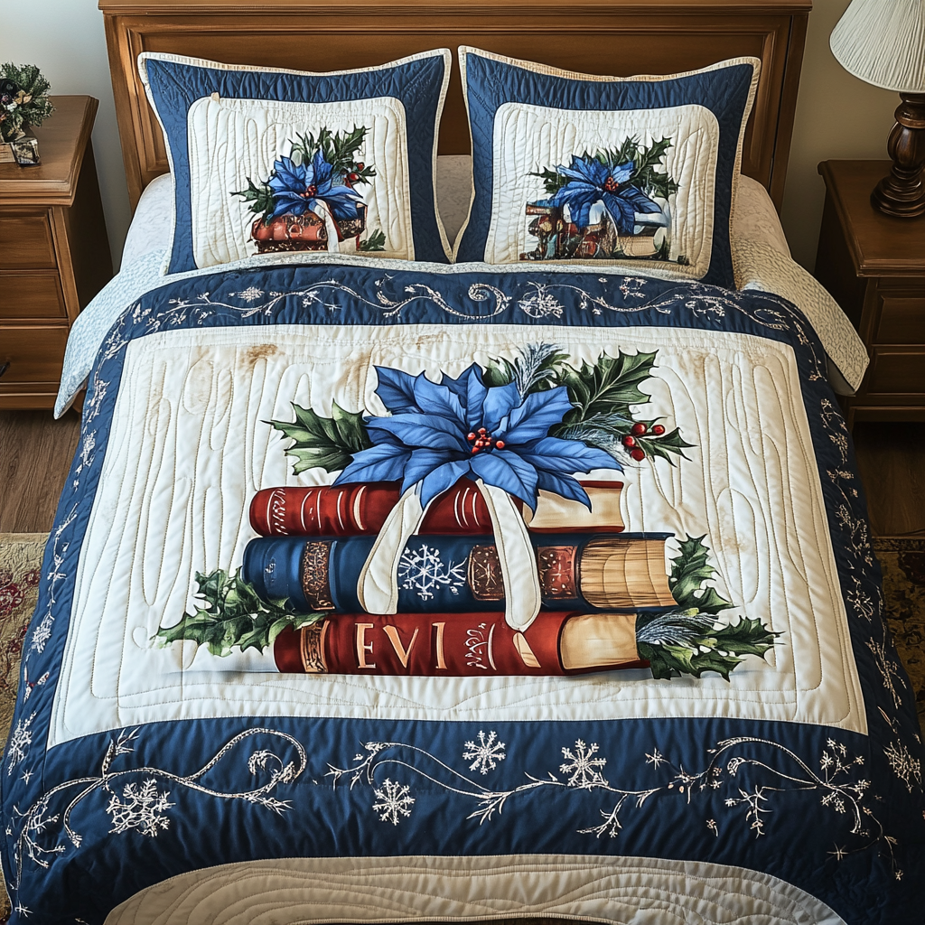 Reading Journey 3-Piece Quilted Bedding Set - Single (59" x 70")