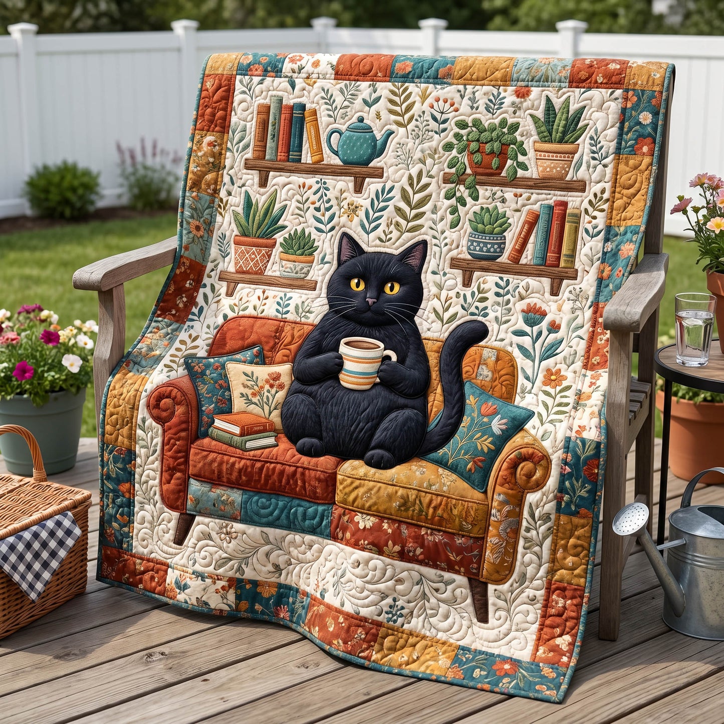 Reading Whiskers Quilted Blanket - Baby (30" x 40") - Pack 1