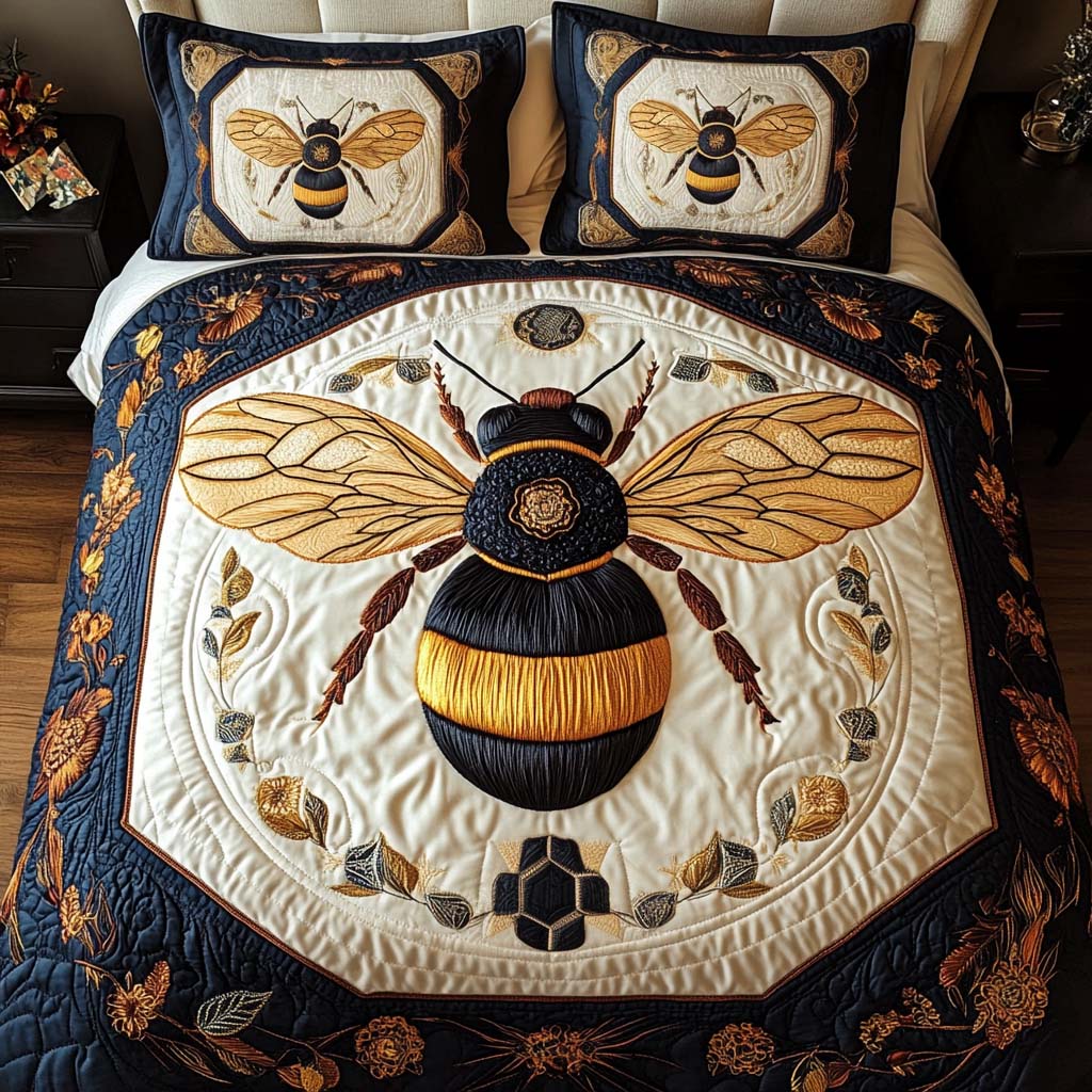 Regal Wings 3-Piece Quilted Bedding Set - Single (59" x 70")