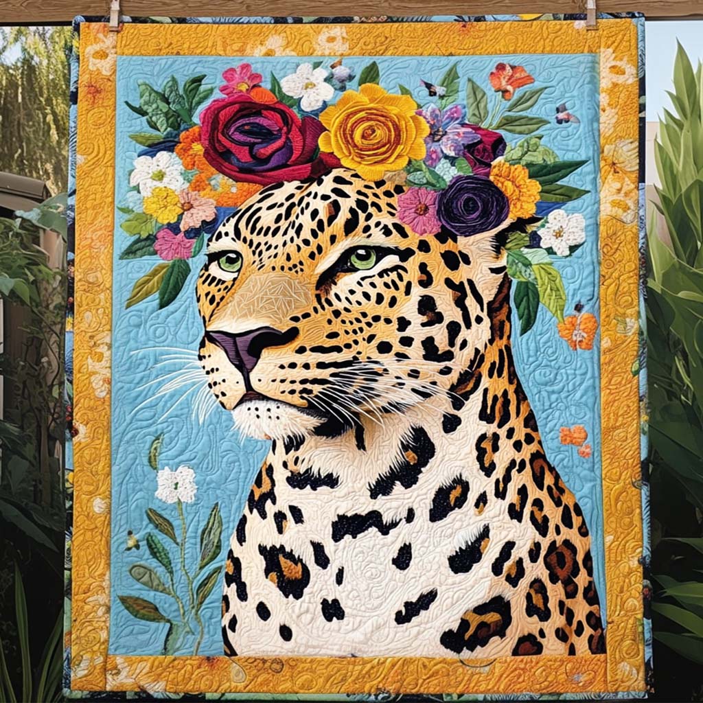 Regal Bloom Quilted Blanket - Throw (55" x 60")
