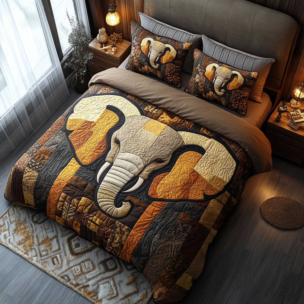 Regal Guardian Quilted Bedding Set - Single (59" x 70")