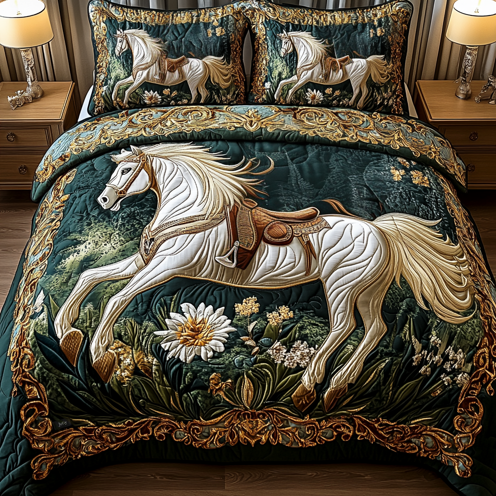 Regal Ride 3-Piece Quilted Bedding Set - Single (59" x 70")