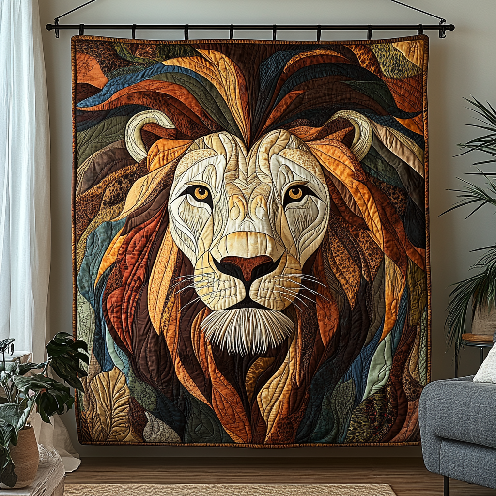 Regal Roar Quilted Blanket - Throw (55" x 60")