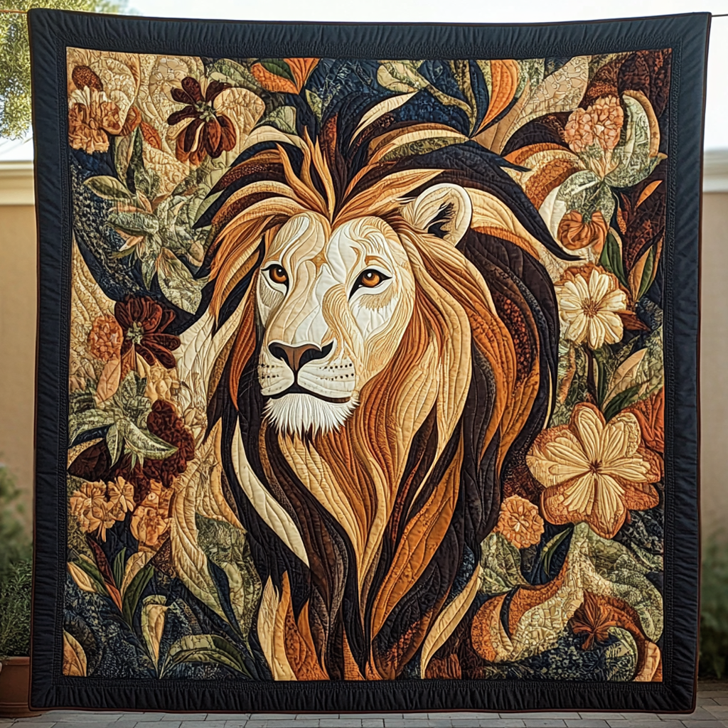 Regal Roar Quilted Blanket - Throw (55" x 60")