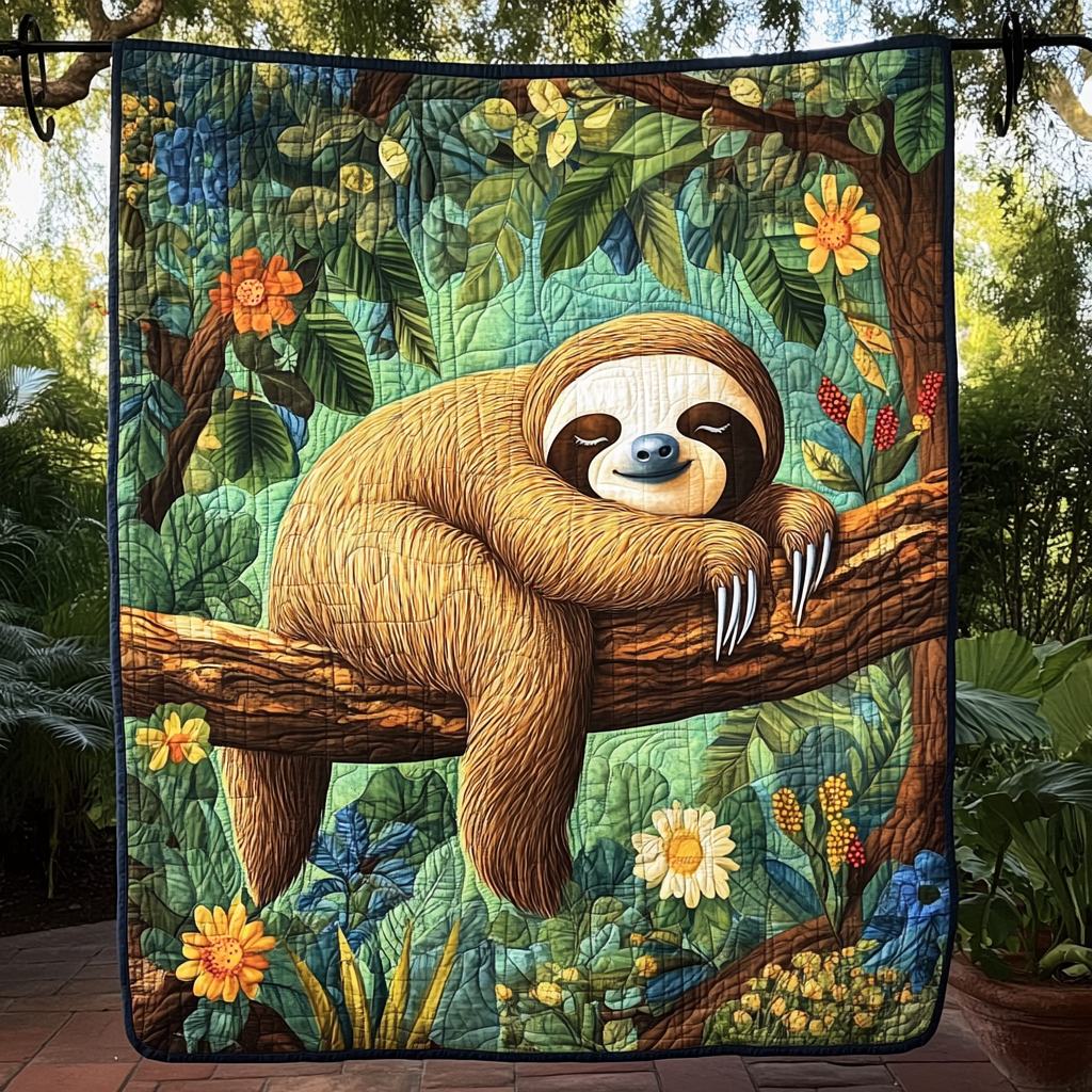 Relaxed and Rested Quilted Blanket - Throw (55" x 60")