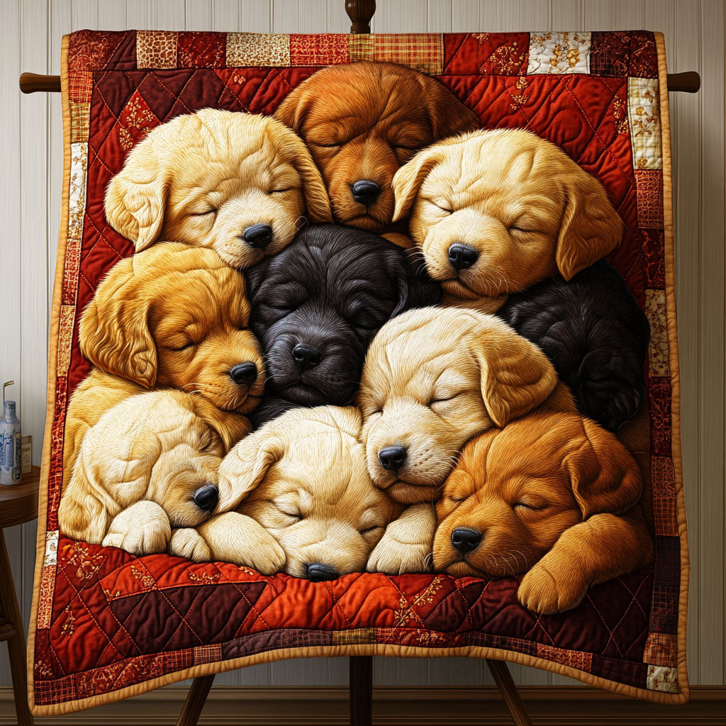 Retriever Rest Quilted Blanket - Throw (55" x 60")