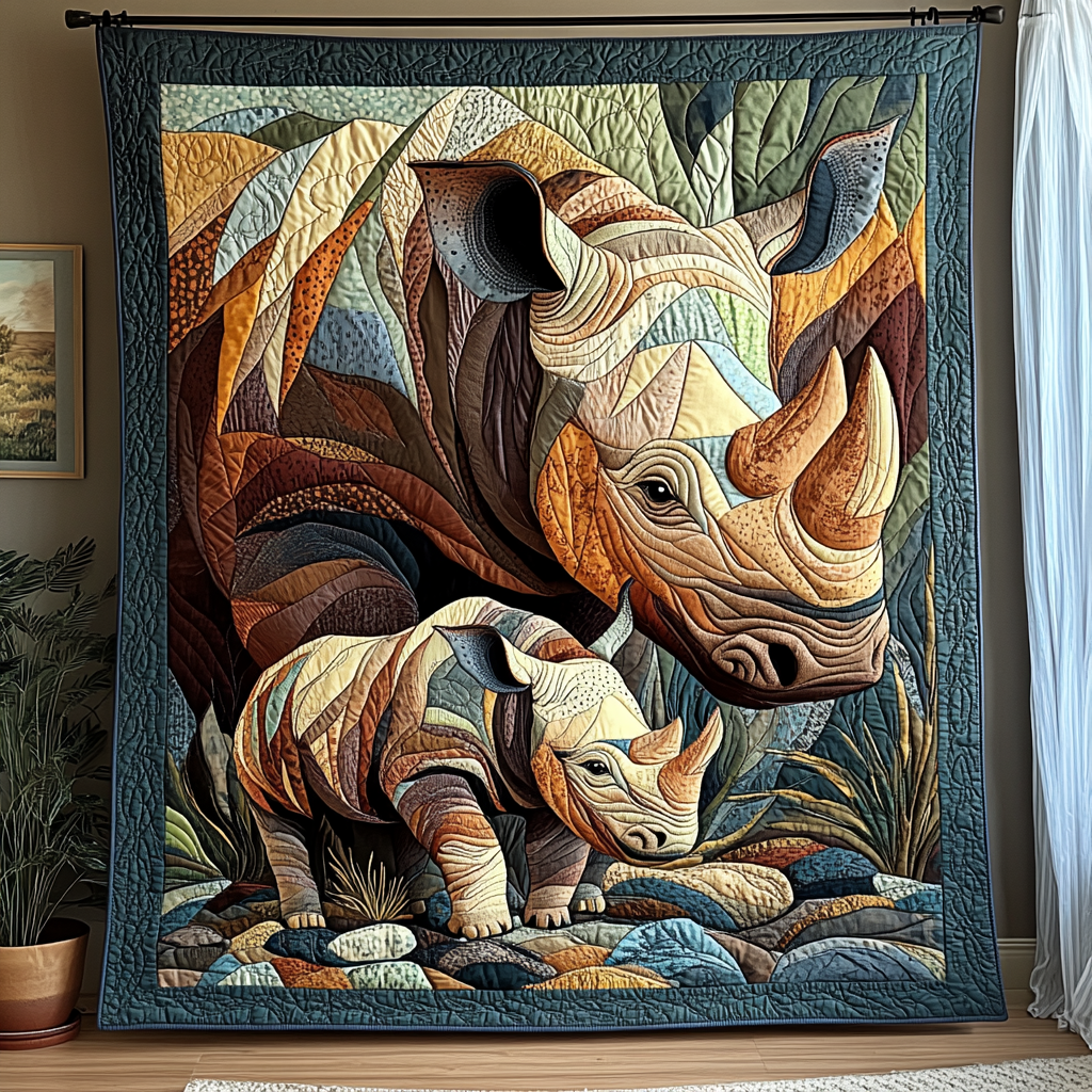 Rhino Rampart Quilted Blanket - Throw (55" x 60")