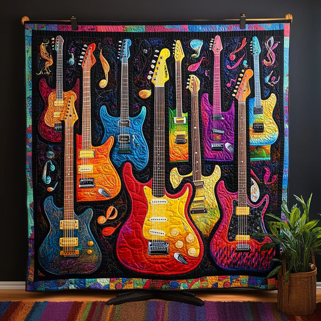 Rhythm Pulse Quilted Blanket - Throw (55" x 60")