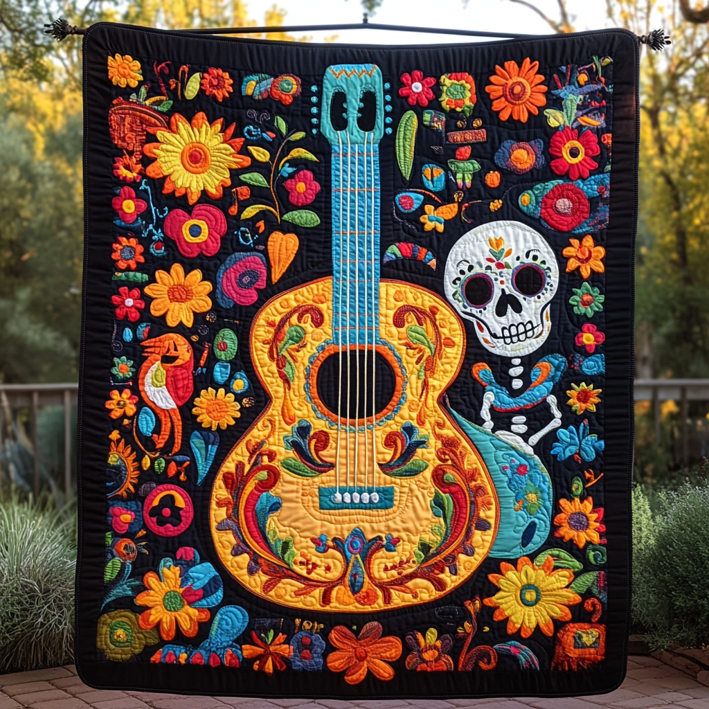 Riff in Color Quilted Blanket - Throw (55" x 60")