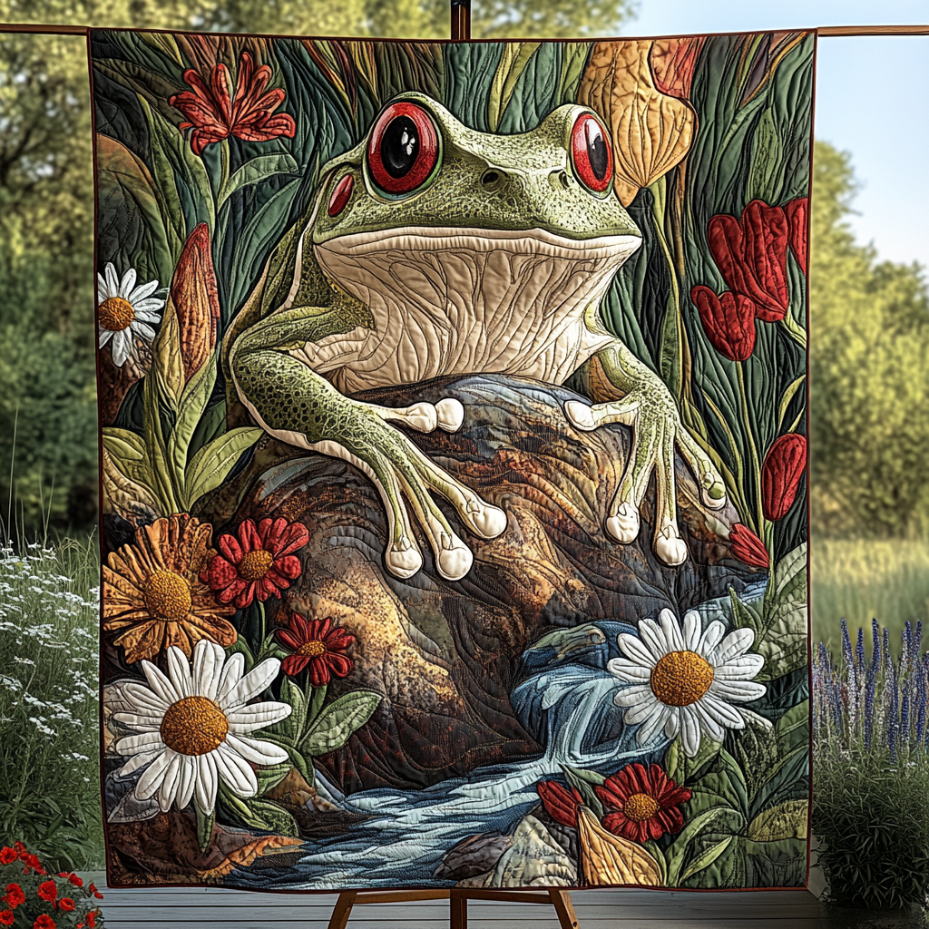 River Bloom Quilted Blanket - Baby (30" x 40")