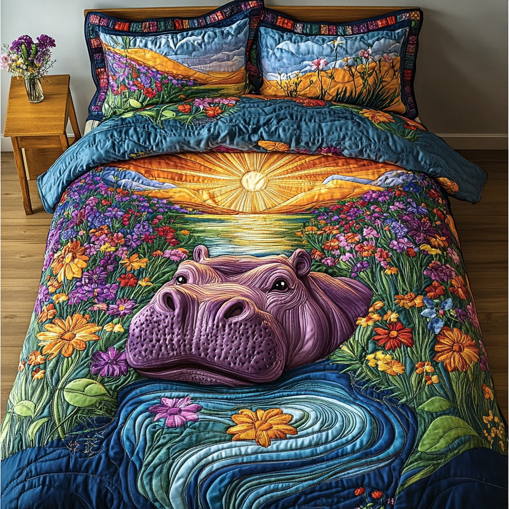 River Roamer 3-Piece Quilted Bedding Set - Single (59" x 70")