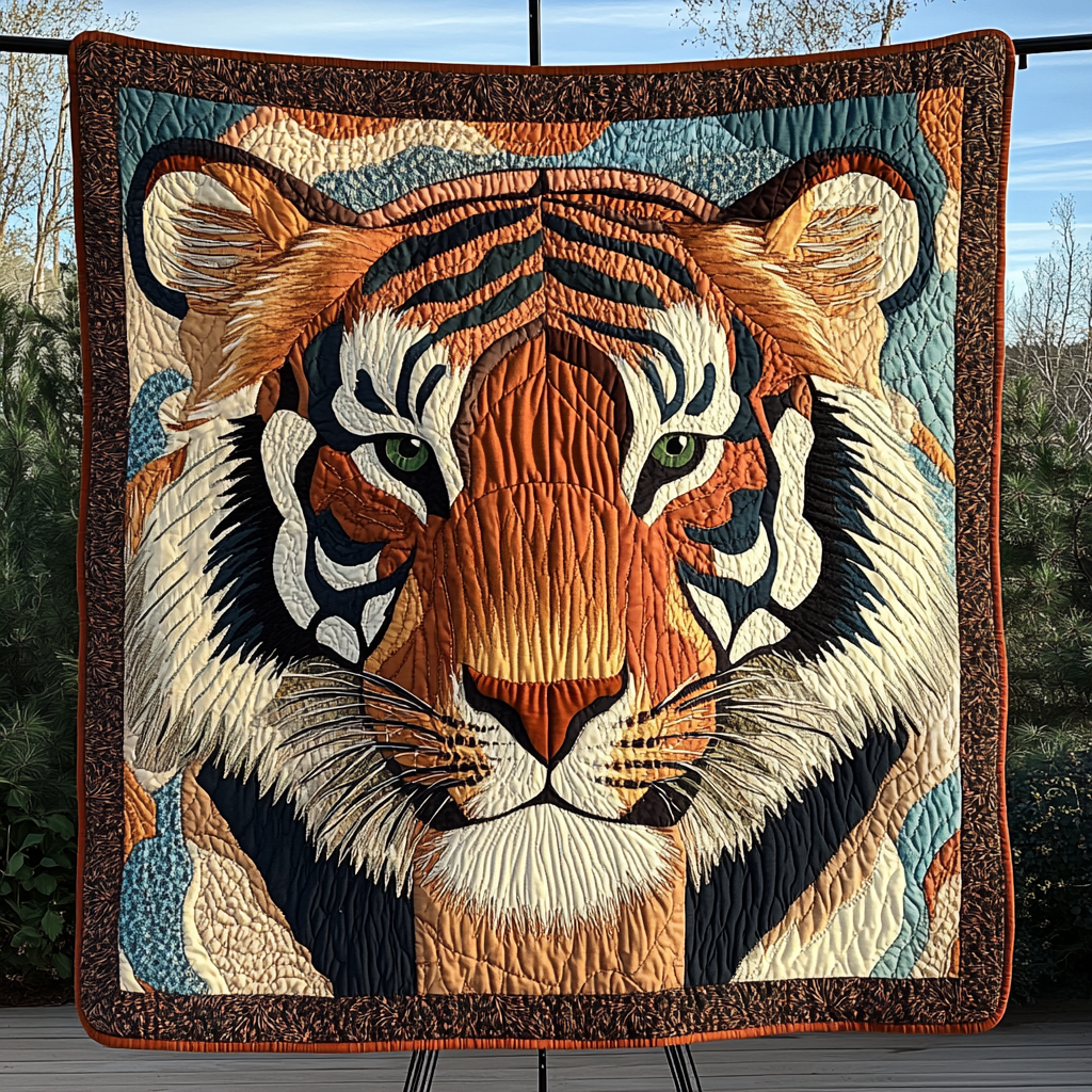 Roaring Majesty Quilted Blanket - Throw (55" x 60")