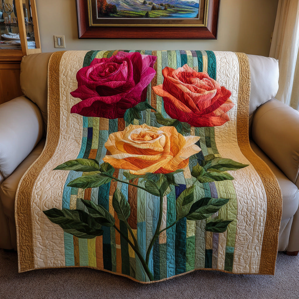 Rose Garden Vase Quilted Blanket - Baby (30" x 40") - Pack 1
