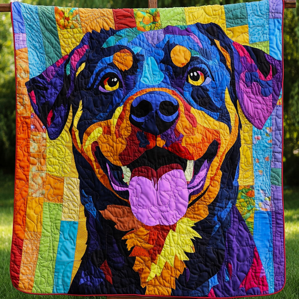 Rottweiler Pride Quilted Blanket - Baby (30" x 40")
