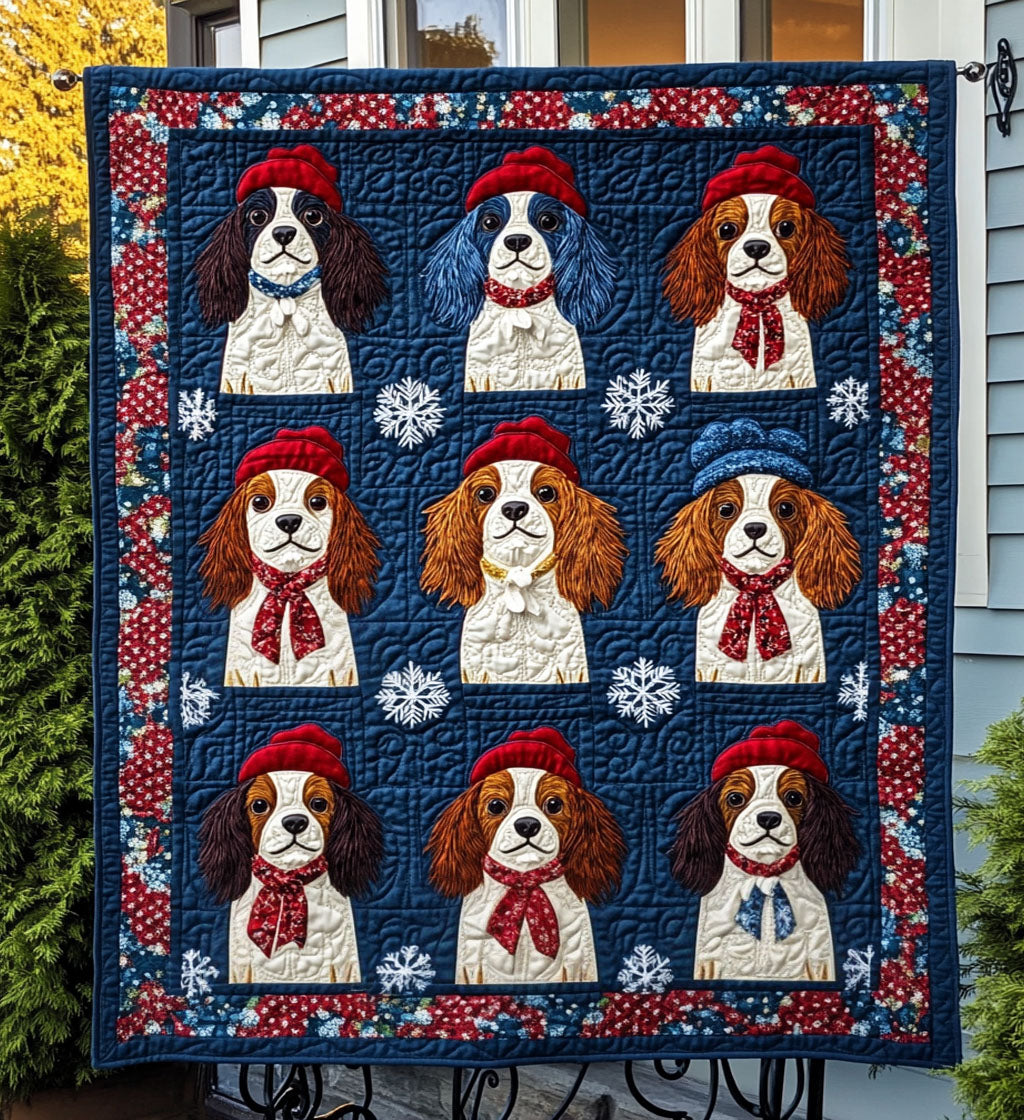 Royal Paws Retreat Quilted Blanket - Throw (55" x 60")