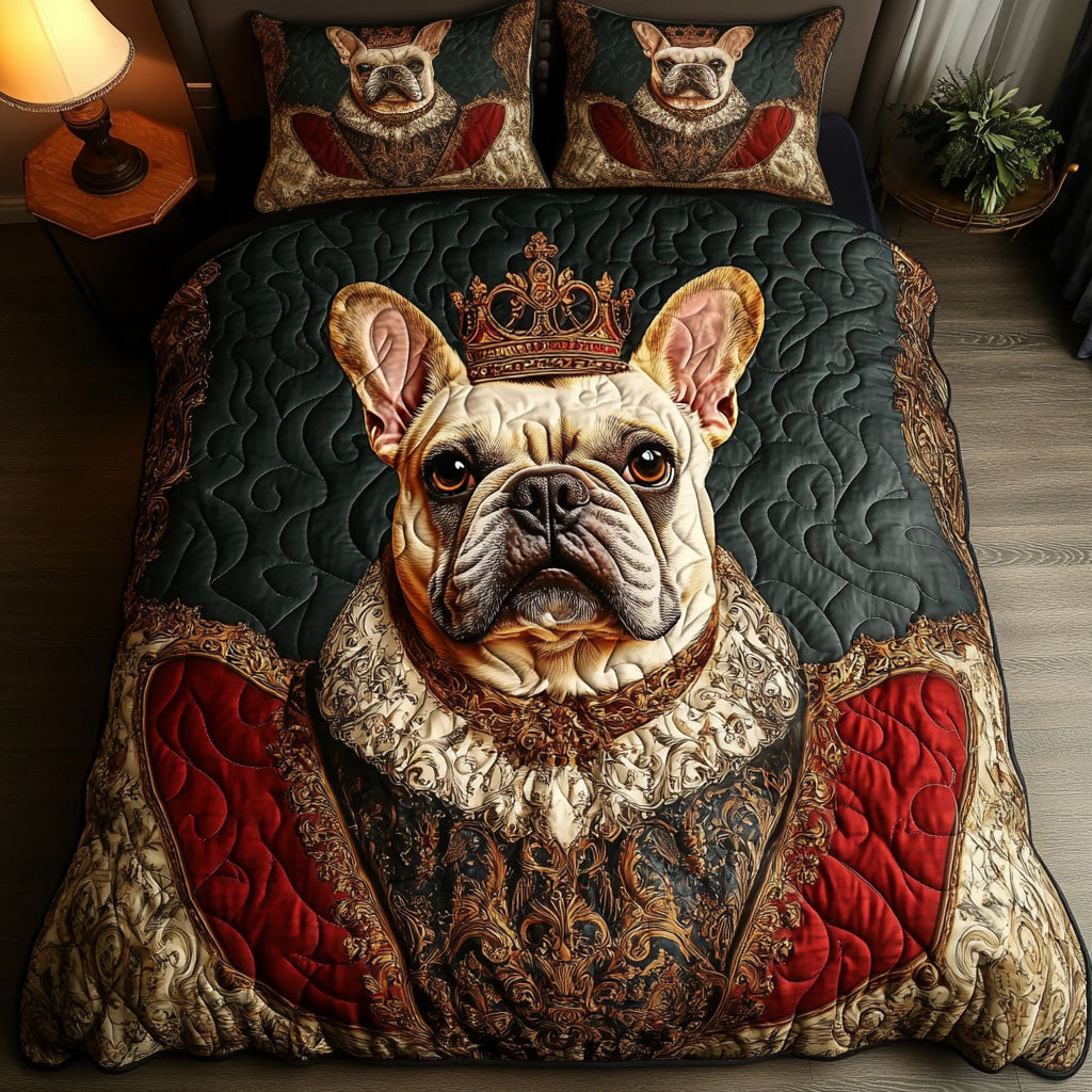 Royal Pup Majesty 3-Piece Quilted Bedding Set - Single (59" x 70")