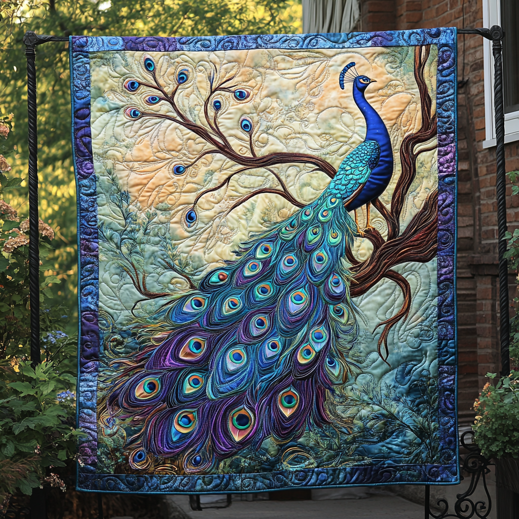 Royal Rhapsody Quilted Blanket - Throw (55" x 60")