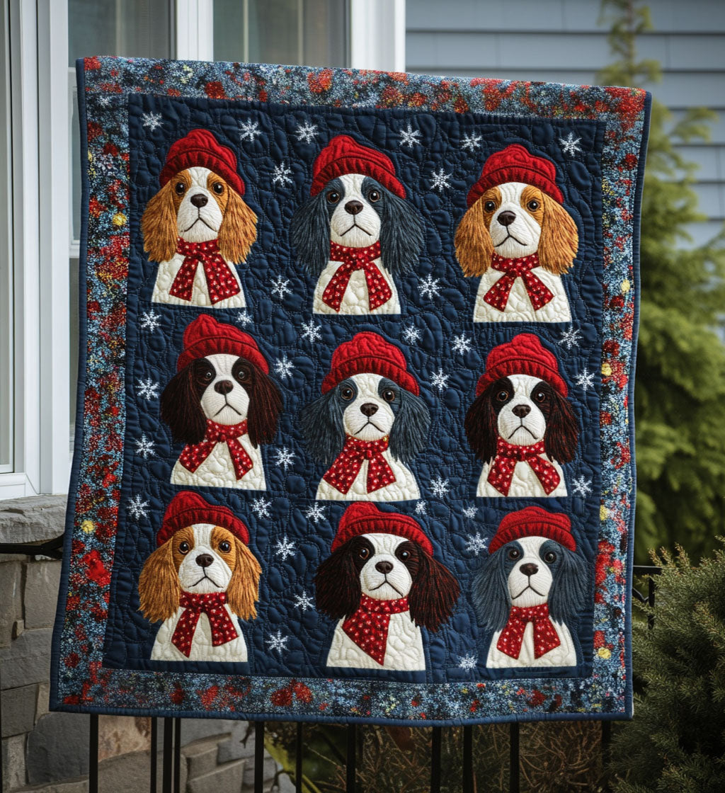 Royal Slumber Spaniel Quilted Blanket - Throw (55" x 60")