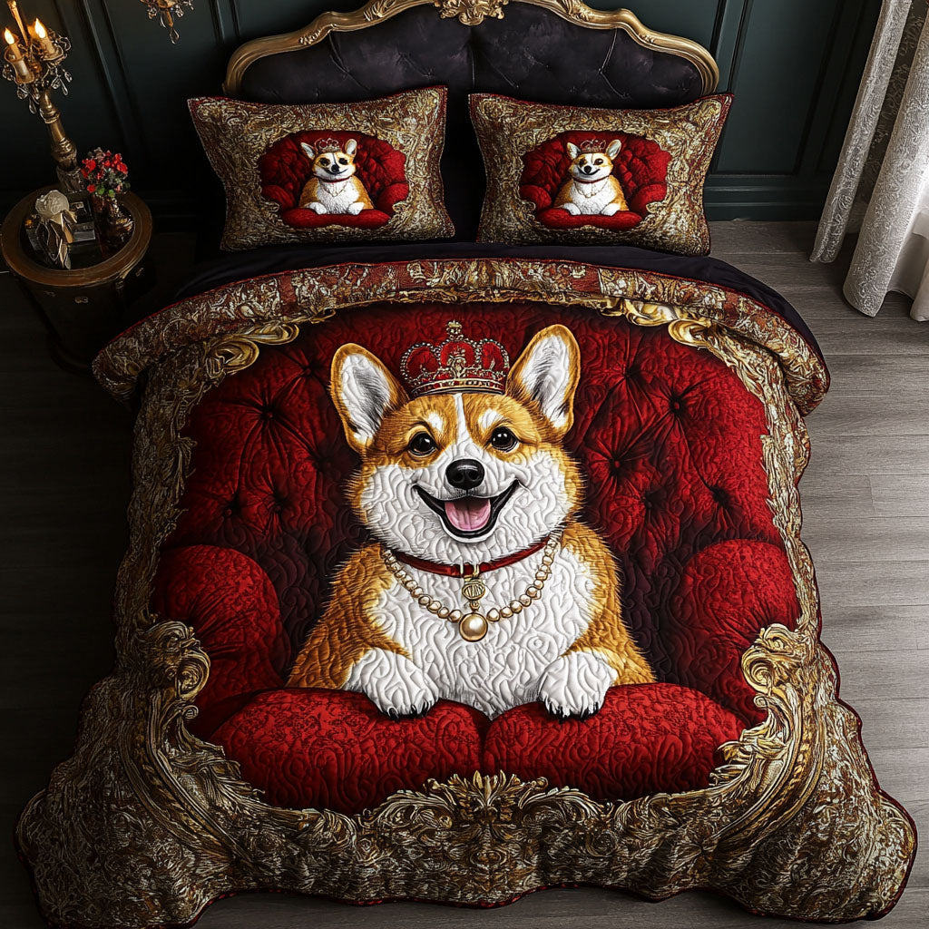 Royal Throne 3-Piece Quilted Bedding Set - Single (59" x 70")